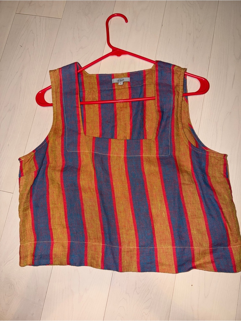 Rails Striped Tank Top - Red, Blue, goldish